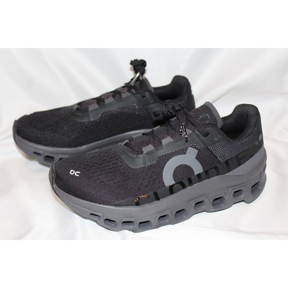 ON CLOUD CLOUDMONSTER WOMEN'S ATHLETIC RUNNING SHOES BLACK MAGNET NIB - Picture 4 of 7